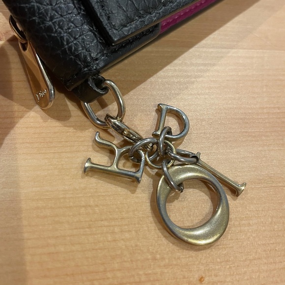 AUTHENTIC Dior calfskin wallet - Black & Purple - Picture 6 of 8